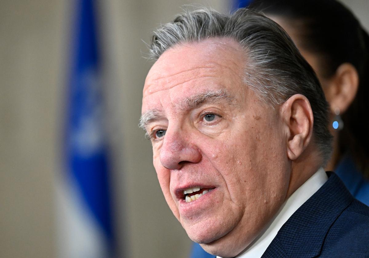 Quebec Premier François Legault speaks during a news conference at the premier’s office in Quebec City on Dec. 6, 2024. (The Canadian Press/Jacques Boissinot)