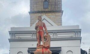 Hand, Nose Broken Off Earliest Statue of Explorer Captain Cook