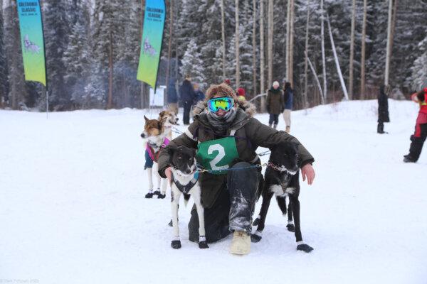 A competitor during the Caledonia Classic Sled Dog Race in Fort St. James, B.C., held Jan.31 to Feb. 2, 2025. (Courtesy Mark Pokorski, Caledonia Classic Sled Dog Race)