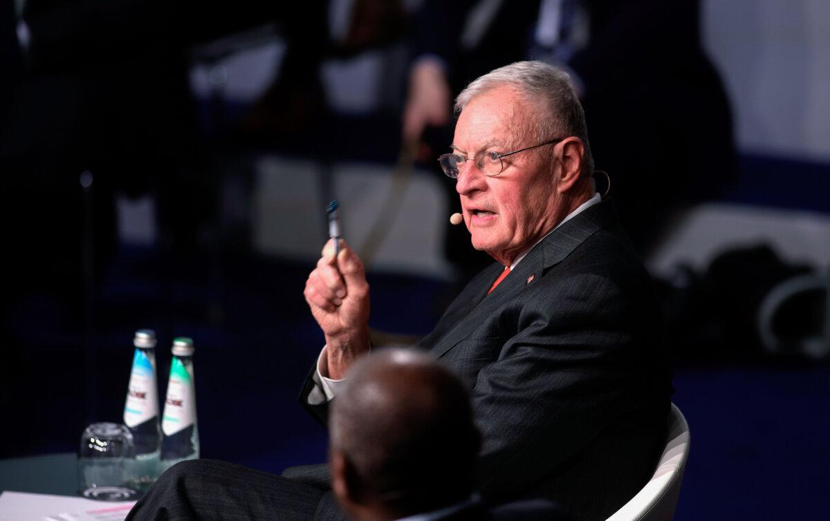 Gen. Keith Kellogg, U.S. special envoy for Ukraine, participates in the panel discussion 'Peace through Strength–A Plan for Ukraine' at the 61st Munich Security Conference in Germany on Feb. 15, 2025. (Johannes Simon/Getty Images)