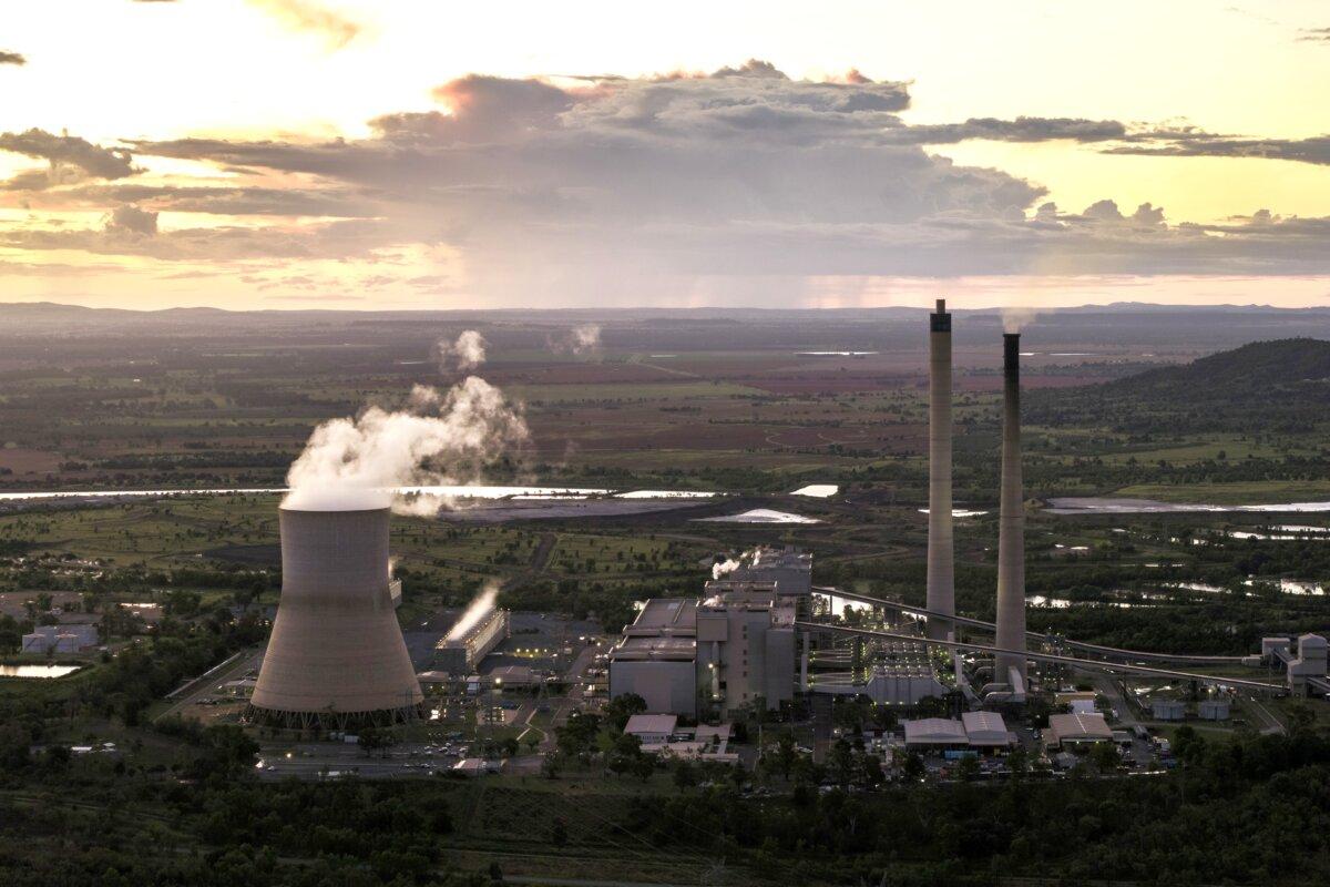 A general view of the coal-fired Callide A Power Station in Biloela, Queensland in Australia on Jan. 19, 2025. (Brook Mitchell/Getty Images)