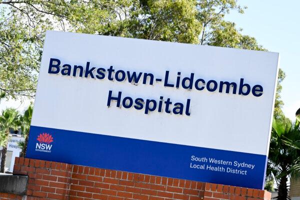 Bankstown-Lidcombe Hospital where two NSW public hospital nurses allegedly made anti-Semitic comments and boasted they would kill Israeli patients in Sydney, Australia on Feb. 13, 2025. (AAP Image/Dean Lewins)