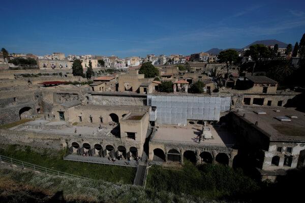 A general view of the ancient archaeological site of Herculaneum, Italy, on Oct. 23, 2019. (Ciro De Luca./Reuters)