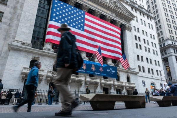 The New York Stock Exchange stands on Wall Street in New York City, on March 5, 2025. (Spencer Platt/Getty Images)