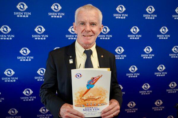 One Nation Senator Malcolm Roberts watched Shen Yun at Home of the Arts, on the Gold Coast, Australia, on March 13, 2025. (NTD)
