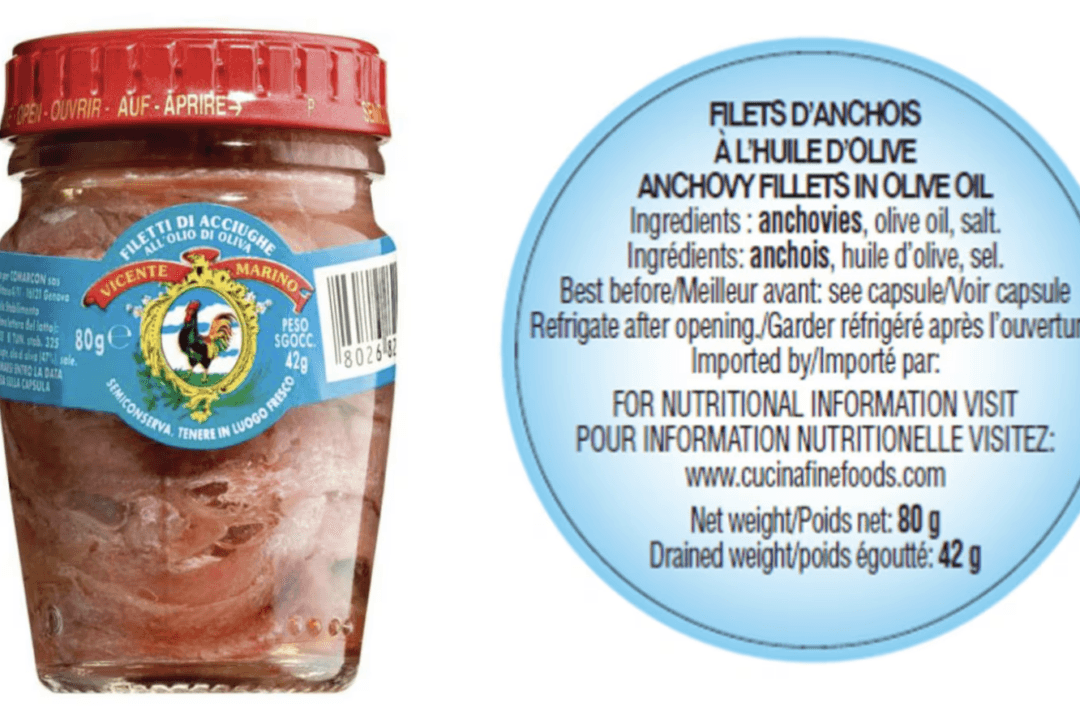 High Histamine Levels Prompt Nationwide Recall of Anchovy Fillets