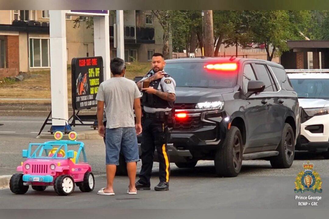 RCMP Arrest BC Man Driving Pink Barbie Jeep on Busy Road