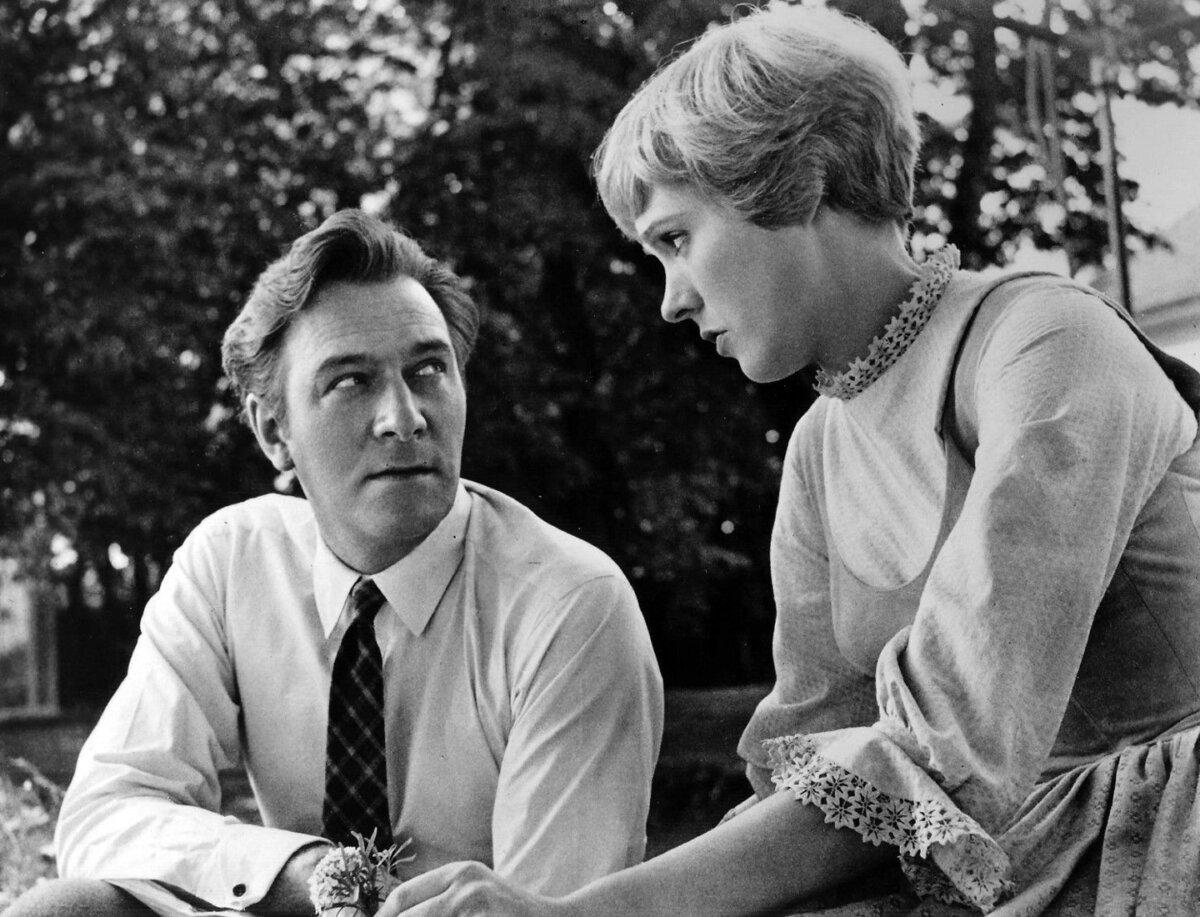 Christopher Plummer, Prime Minister John Abbott’s great-grandson, and Julie Andrews on the set of “The Sound of Music” in 1964. (Public Domain)