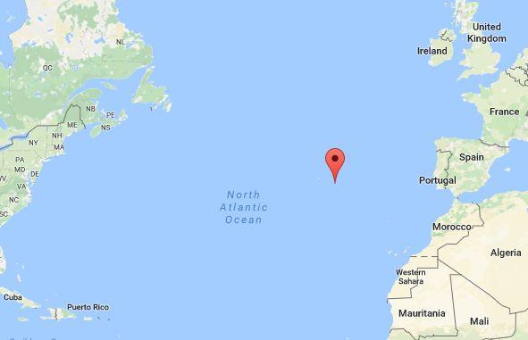 The Azores islands, Portugal. (Google Maps)