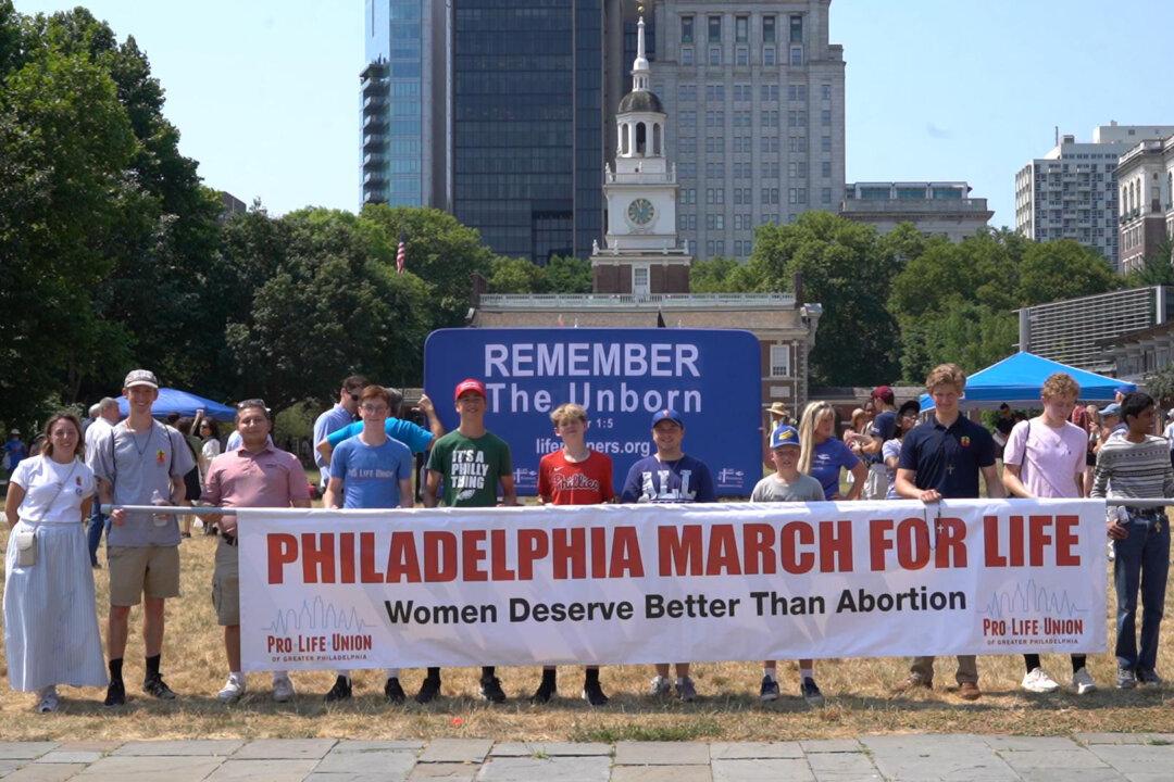 Philadelphia Pro Life Advocates Rally During Heatwave
