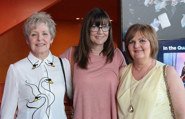 Friends Dawn James (L), Heather Smith (C), and Jayne Walsh (R) enjoyed Shen Yun at The Lowry Salford 2 p.m. performance on April 20. (Jane Gray/The Epoch Times)