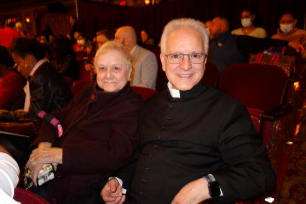 Father Jay Finelli attended Shen Yun Performing Arts at the Providence Performing Arts Center in Providence, Rhode Island, on May 8, 2022. (Lily Yu/The Epoch Times)