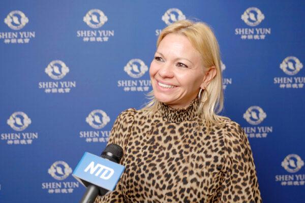 Aretuza Araujo Belem enjoyed Shen Yun Performing Arts at the Auditorio Kursaa in San Sebastian, Spain, on Jan. 31. (NTD)