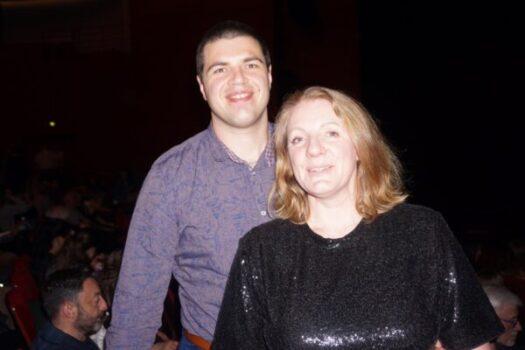 Pierre Klein, a military engineer in the construction industry, and Elvyna Desjardins, a civil servant, came to experience Shen Yun in Aix, on Feb. 24, 2023. (The Epoch Times)