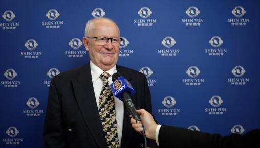 Rémy Fleurot, former lieutenant-colonel of the gendarmerie, at the Palais des Congrès in Paris on April 29, 2023. (NTD)