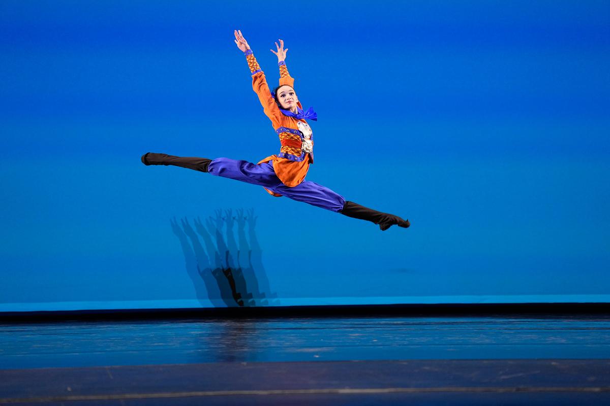 Catrina O'Neill in the preliminary round of the NTD International Classical Chinese Dance Competition in Purchase, N.Y., on Sept. 7, 2023. (Larry Dye)