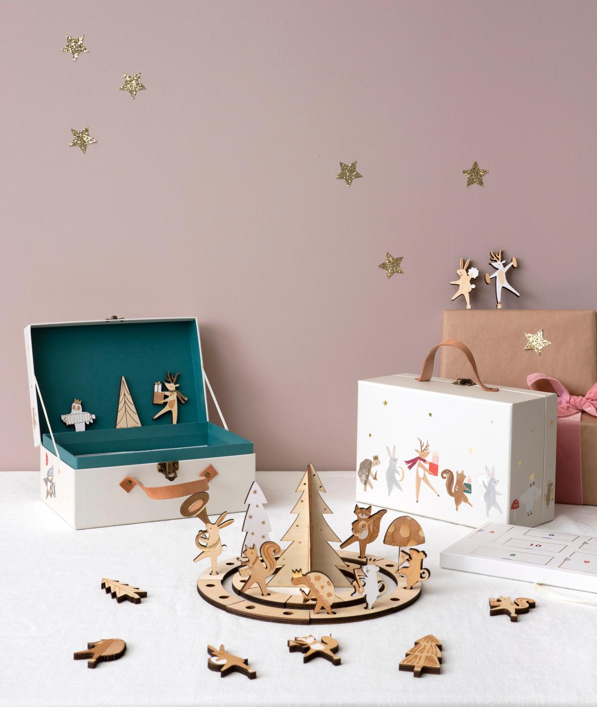 Meri Meri Marching Band Advent Calendar Suitcase. (Courtesy of Meri Meri)