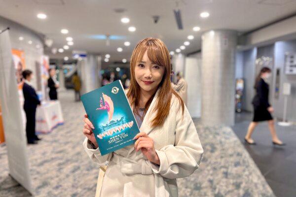 Ms. Mami at the Shen Yun Performing Arts performance at Omiya Sonic City in Saitama, Japan, on Jan. 6, 2024. (Terada Lingping/The Epoch Times)