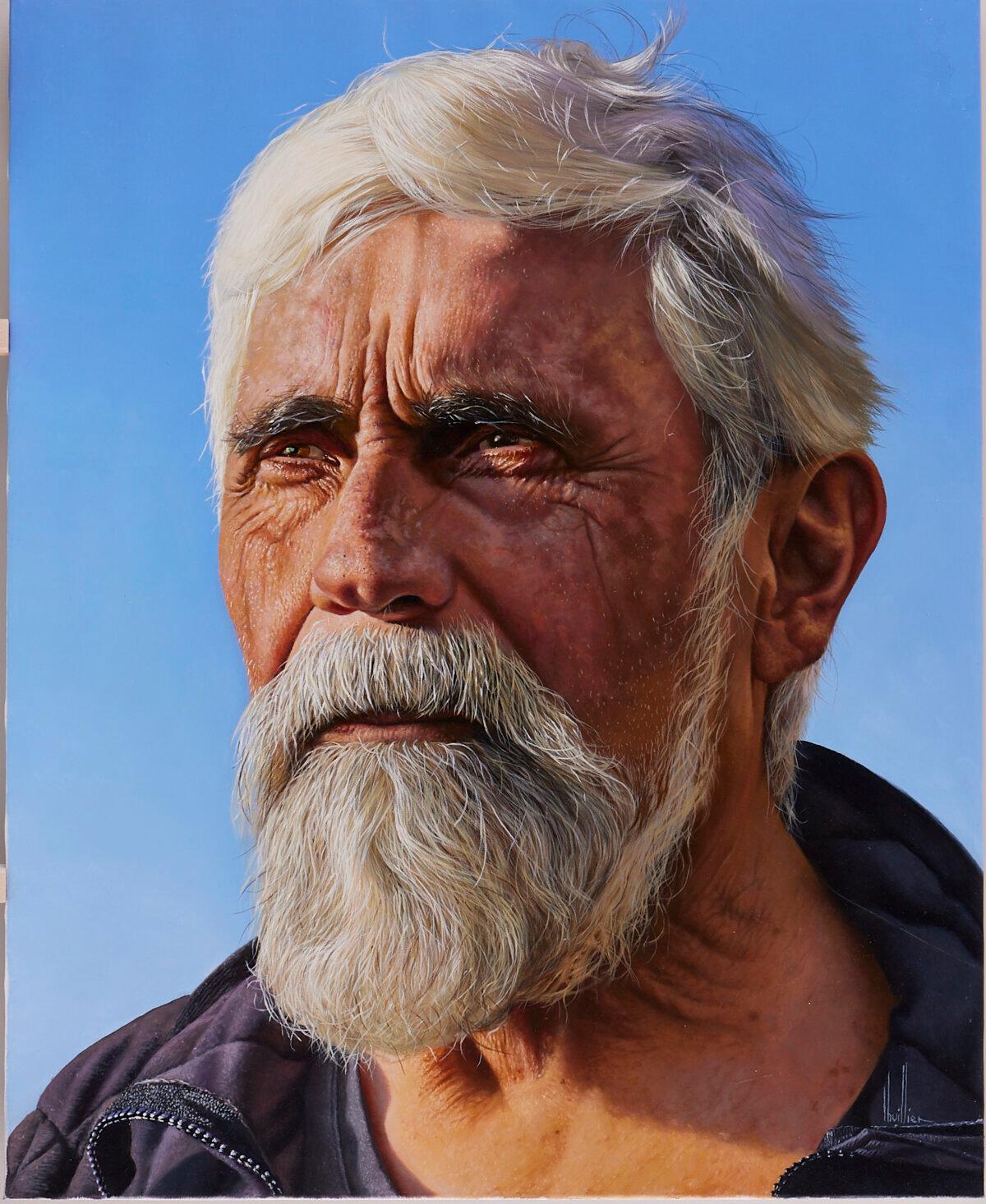 "Worries (Self-Portrait)" by French painter Lhuillier Philippe.