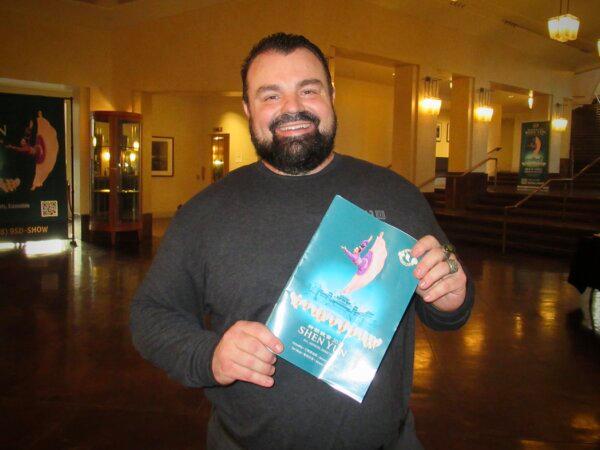 Michael Grulli attended Shen Yun's matinee at the California Center for the Arts on Jan. 18, 2024. (Linda Jiang/The Epoch Times)