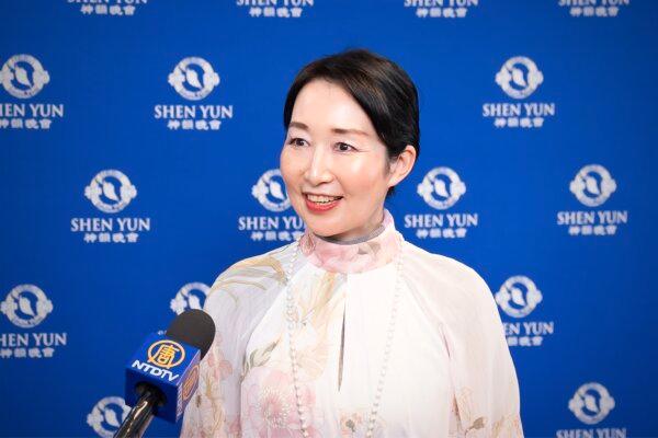 Miki Kikkawa at the Shen Yun Performing Arts performance at Bunkyo Civic Hall on Jan. 31, 2024. (Fujino Wei/The Epoch Times)
