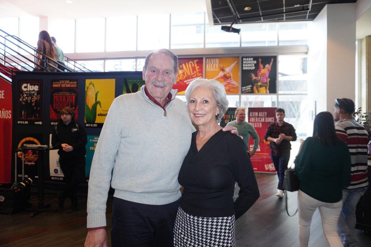 Ward Skip and Susan Bromaghim (R) attended Shen Yun's matinee at the Tennessee Performing Arts Center on Feb. 25, 2024. (Sherry Dong/The Epoch Times)