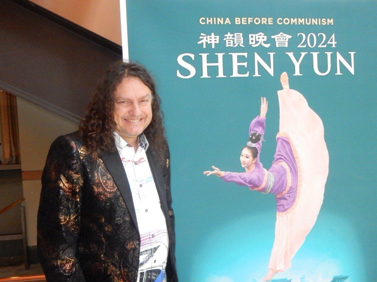 James Matthews attended Shen Yun Performing Arts at the New Jersey Performing Arts Center on April 25, 2024. (Weiyong Zhu/The Epoch Times)