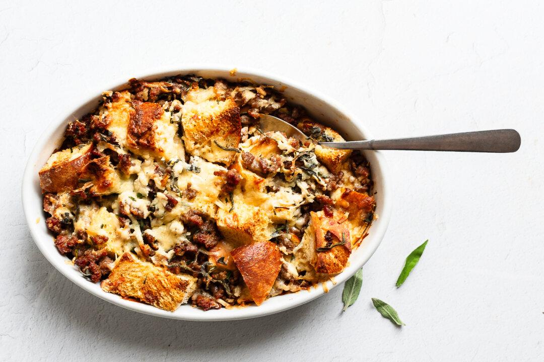 Make-Ahead Sourdough Breakfast Strata