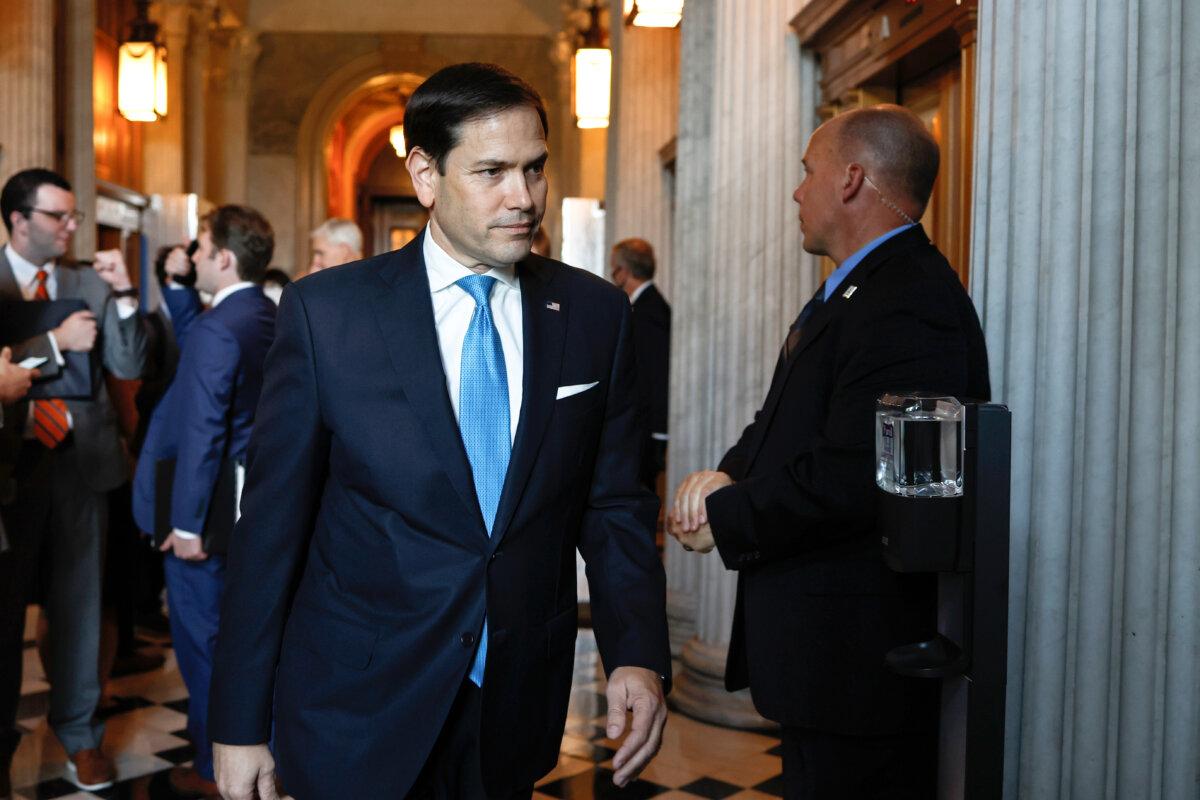 Sen. Marco Rubio (R-Fla.) at the U.S. Capitol on Aug. 2, 2022. (Anna Moneymaker/Getty Images)