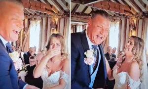 ‘I Will Laugh at You When You’re Sad’: Jittery Groom Mixes Up Vows in Wedding, Brings Down House