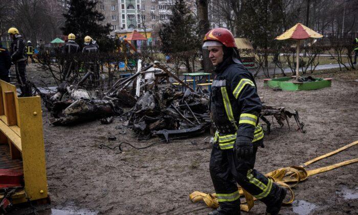 Ukrainian Interior Minister, Deputy Killed in Helicopter Crash Outside Kyiv