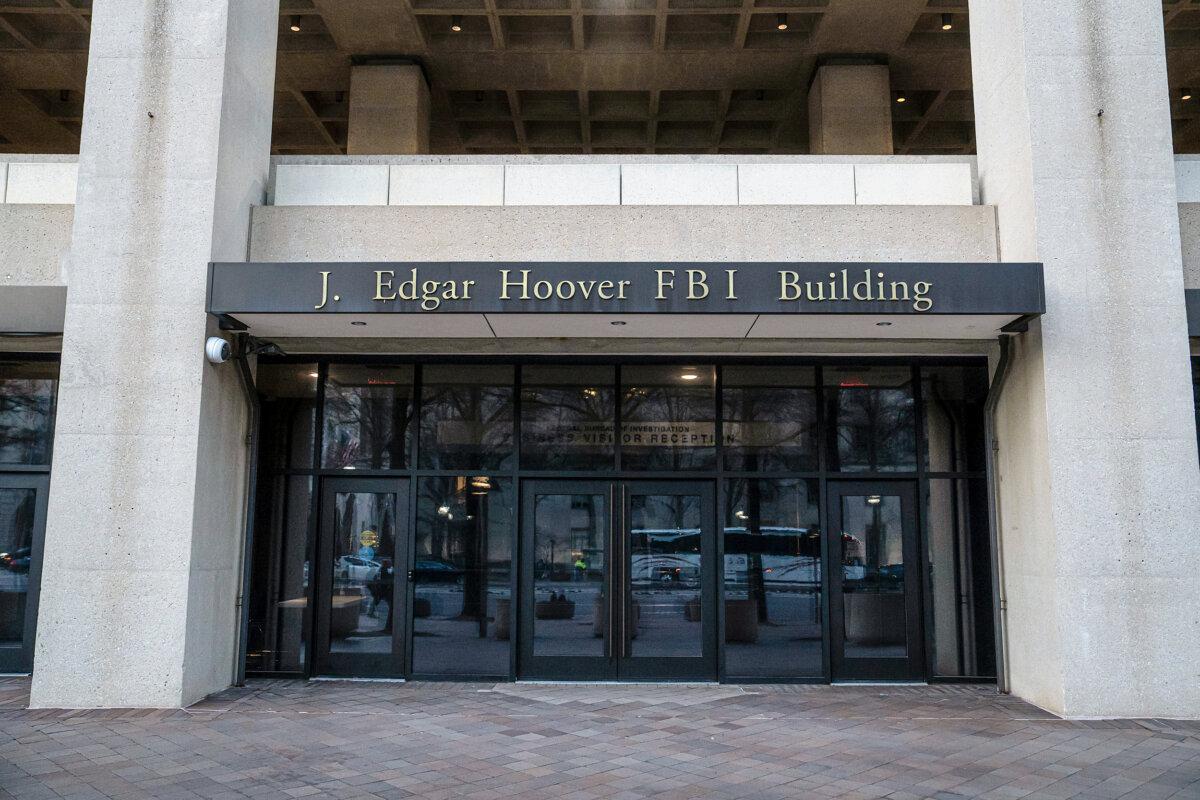 The FBI headquarters in Washington on Feb. 15, 2024. (Madalina Vasiliu/The Epoch Times)