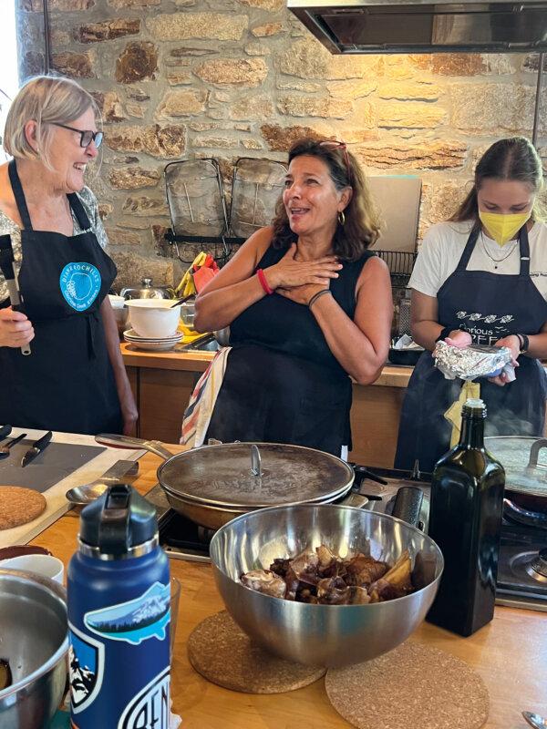 Ms. Kochilas has run a cooking school on Ikaria, out of her family home, for nearly two decades. (Vasilis Stenos)