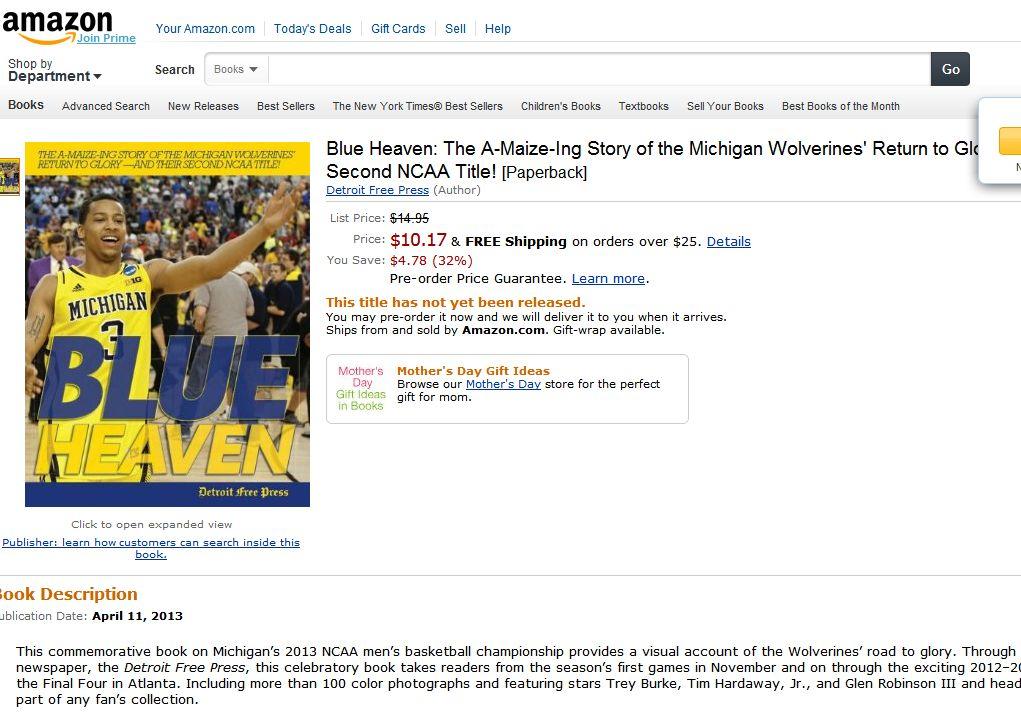 ‘Michigan Won Title’ Ad Appears on Amazon