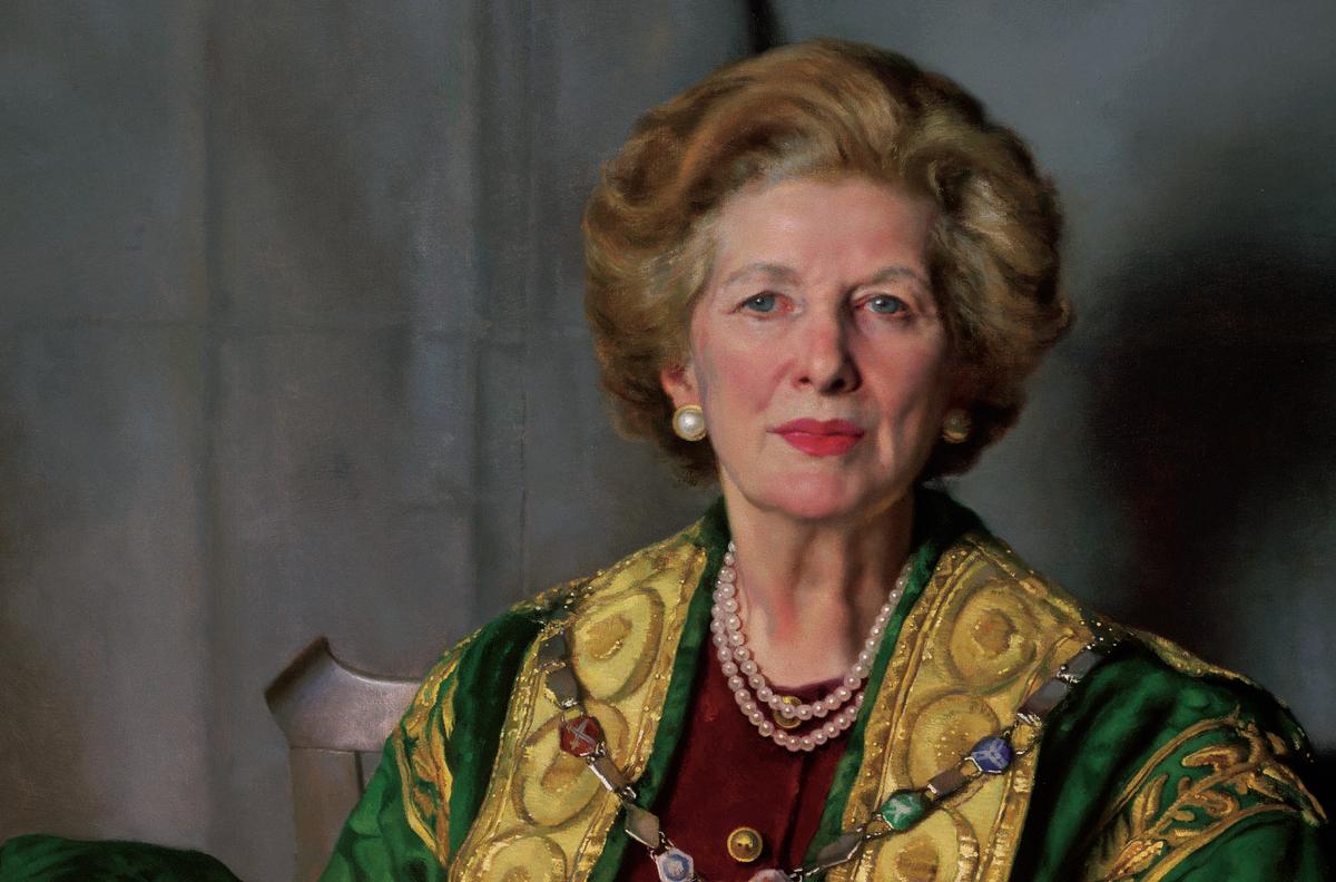 Portrait of Margaret Thatcher by Nelson Shanks 
