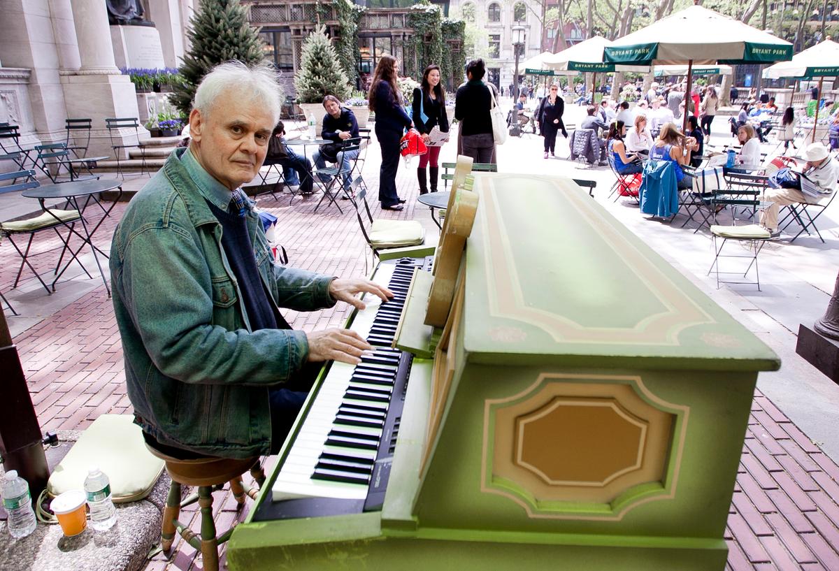 Eubie Blake Protégé at Piano in Bryant Park 