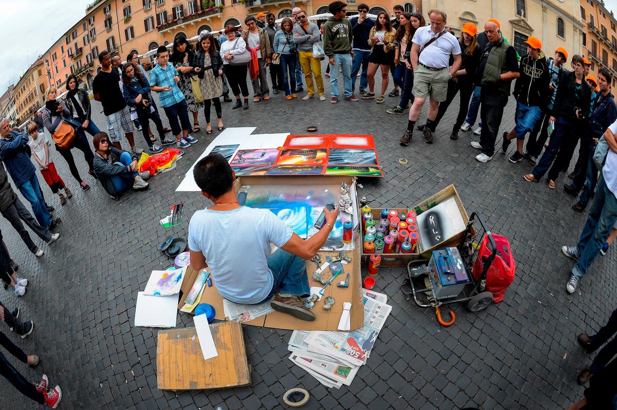 Painters Join Westminster Flowers and Jazz Festival