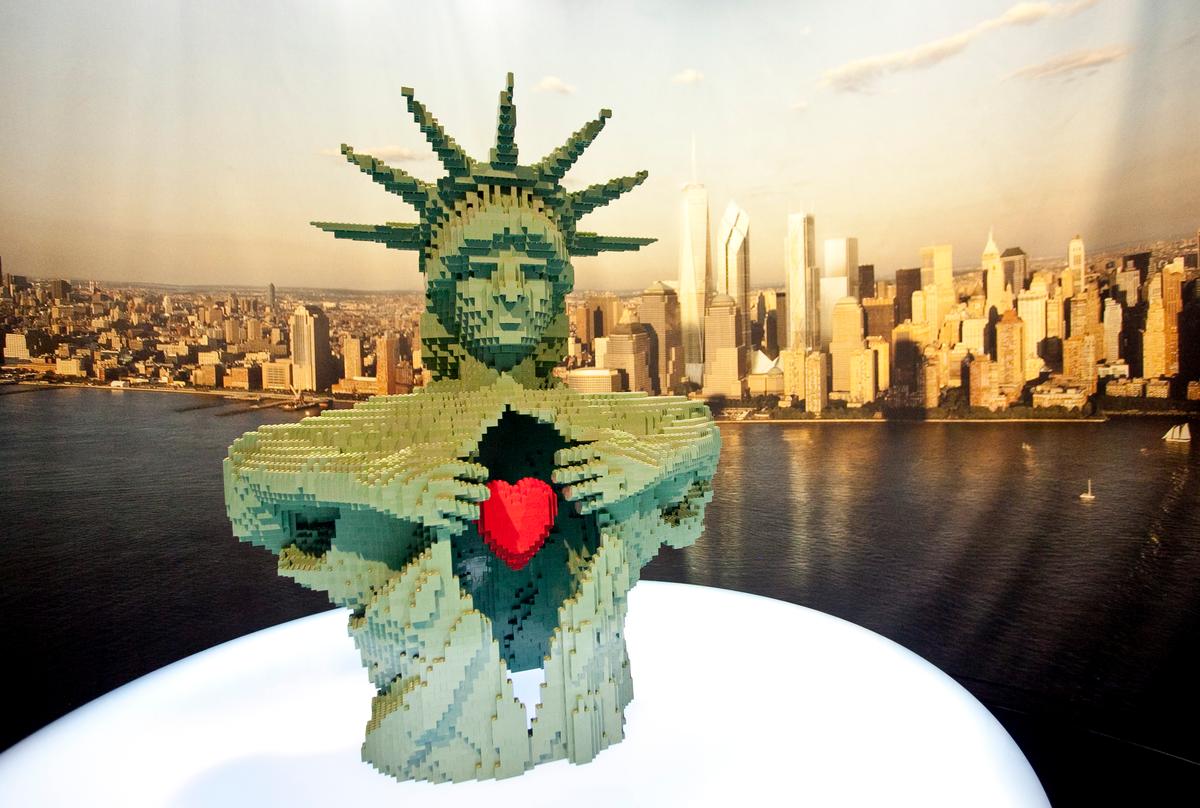 Lego Art Exhibit Opens in Times Square