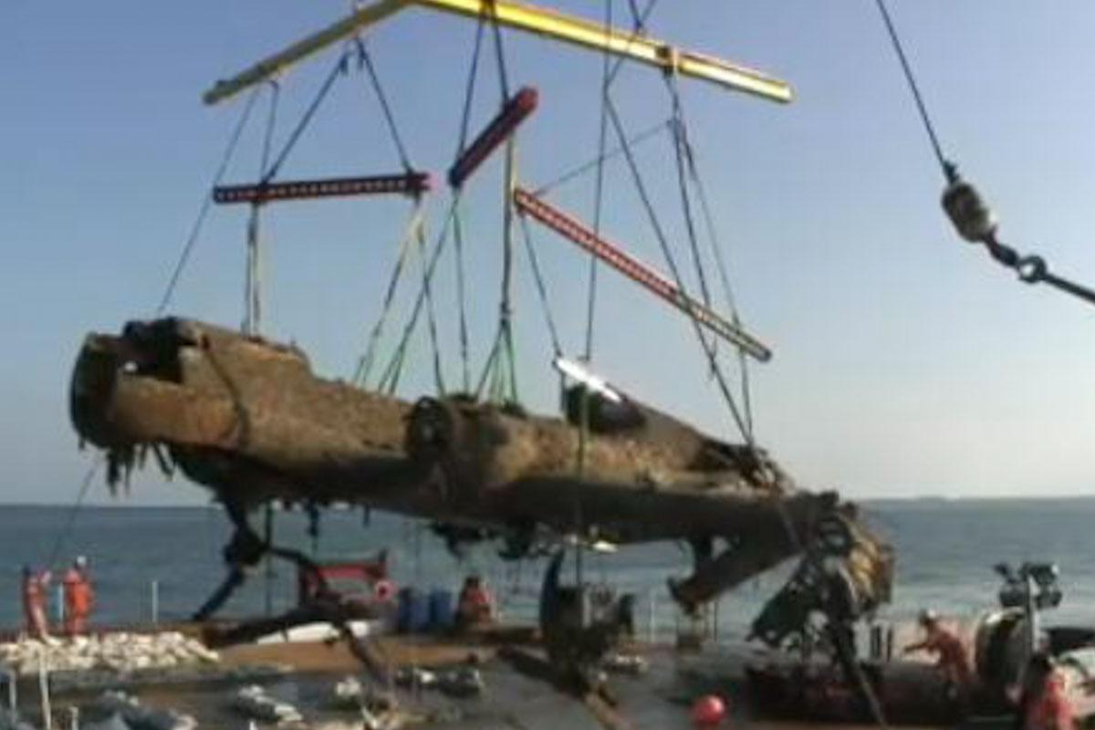German WWII Bomber Recovered off UK Coast