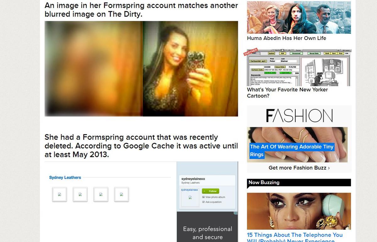 Woman Identified in Anthony Weiner Scandal: Report