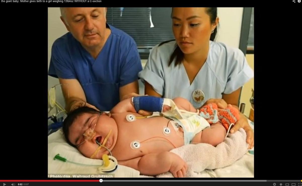 Jasleen, Big Baby, Born 13 Pounds, 4 Oz. in Germany