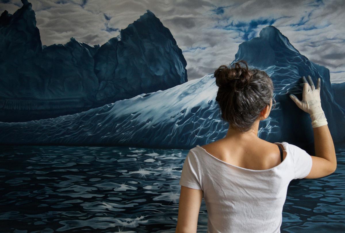 Zaria Forman Turns Pastels into Waterscapes