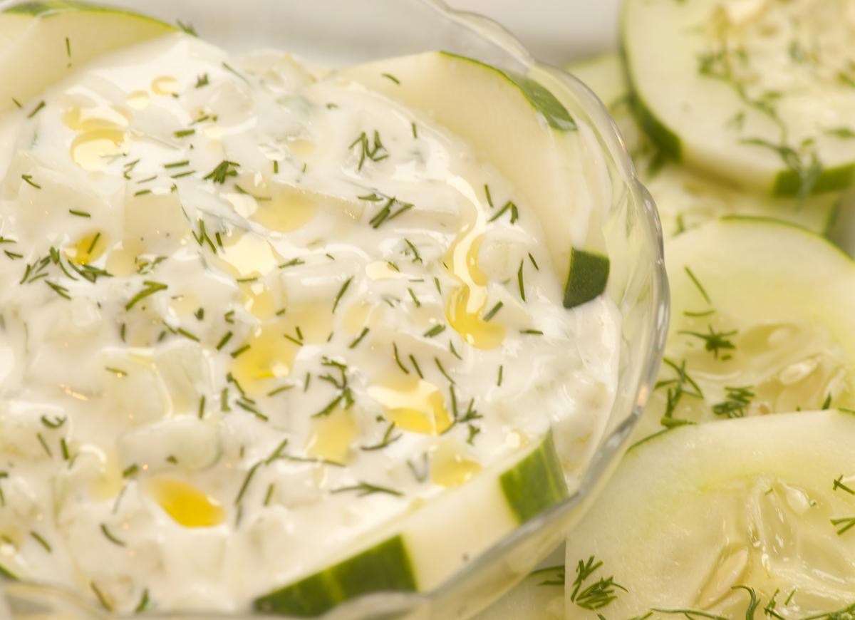 Cool Yogurt Cucumber Salad for Hot Summer Days 