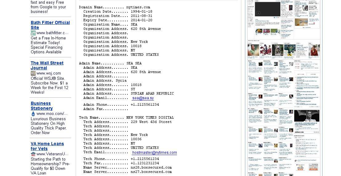 New York Times Website Hacked on Tuesday: Report