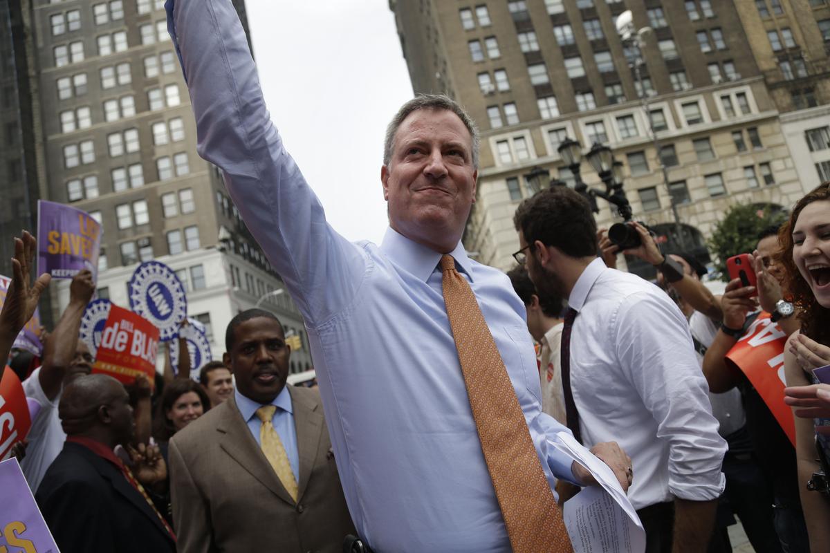 Bill de Blasio’s Lead Grows in Latest Poll for NYC Mayor