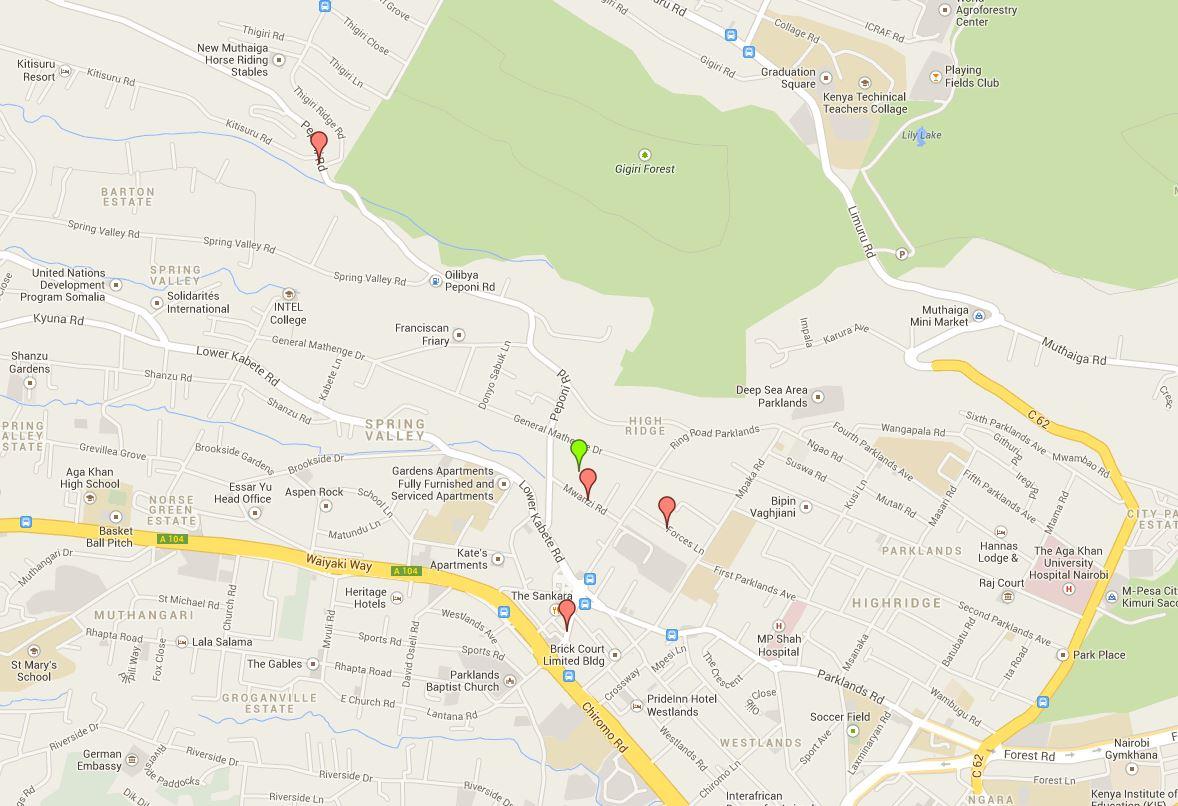Kenya: Roads Closed Around Westgate Mall, Including Peponi Road and Forces Lane (+Map)