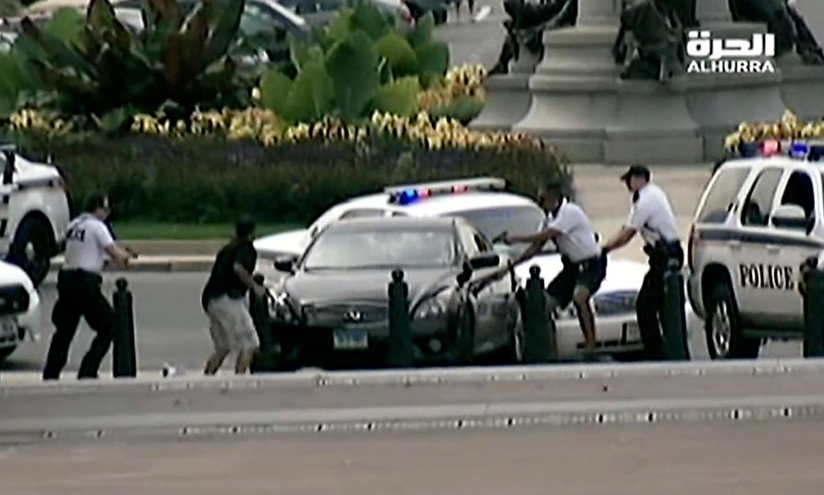 Alhurra TV Gets First Footage of Capitol Car Chase in Washington, DC 
