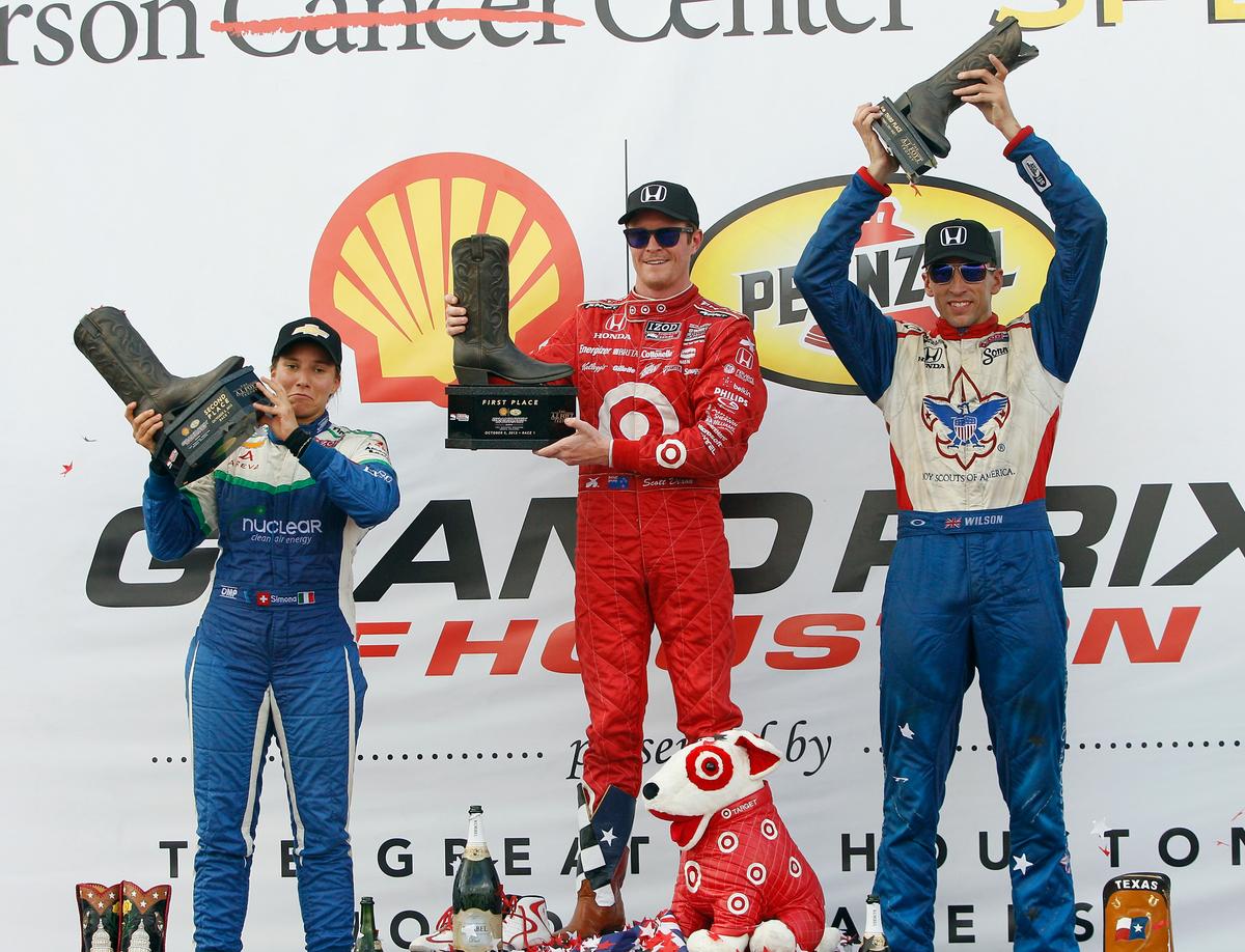 Dixon Wins First of Two Houston IndyCar Races, Closes Points Gap