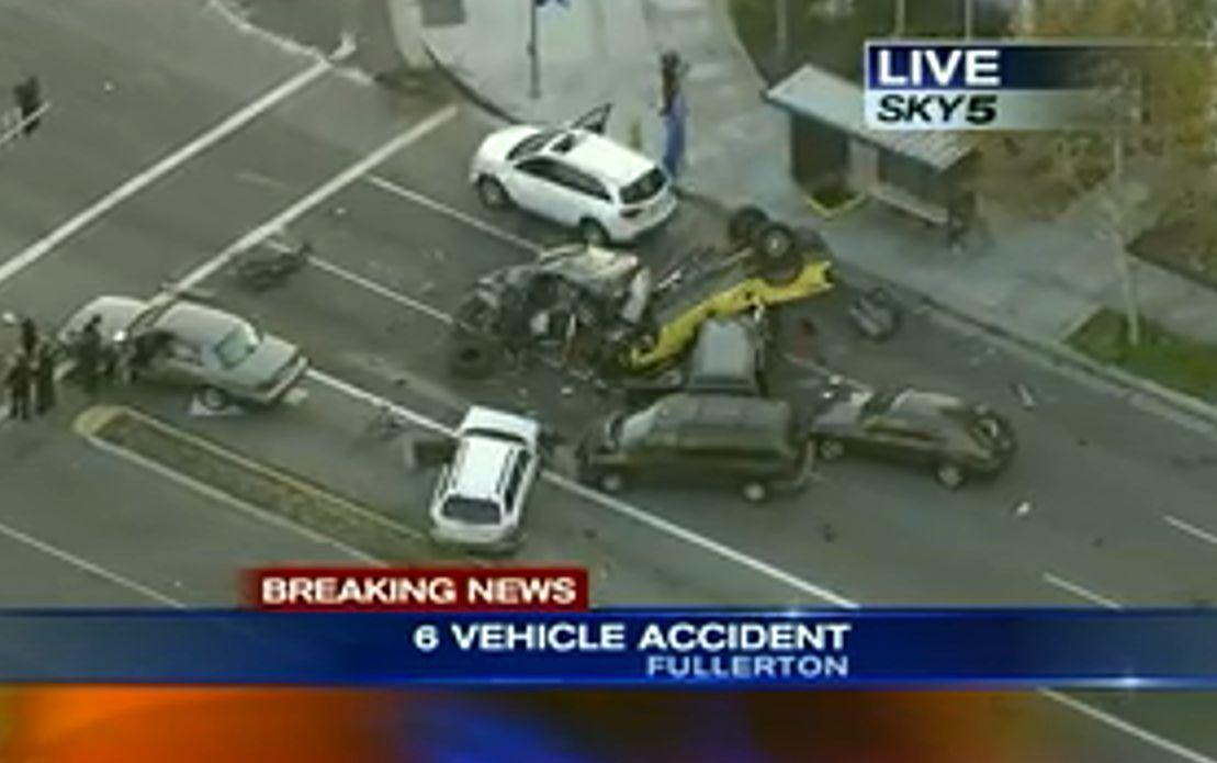 Fullerton, California: Multi-Vehicle Crash Kills 1, Several Injured