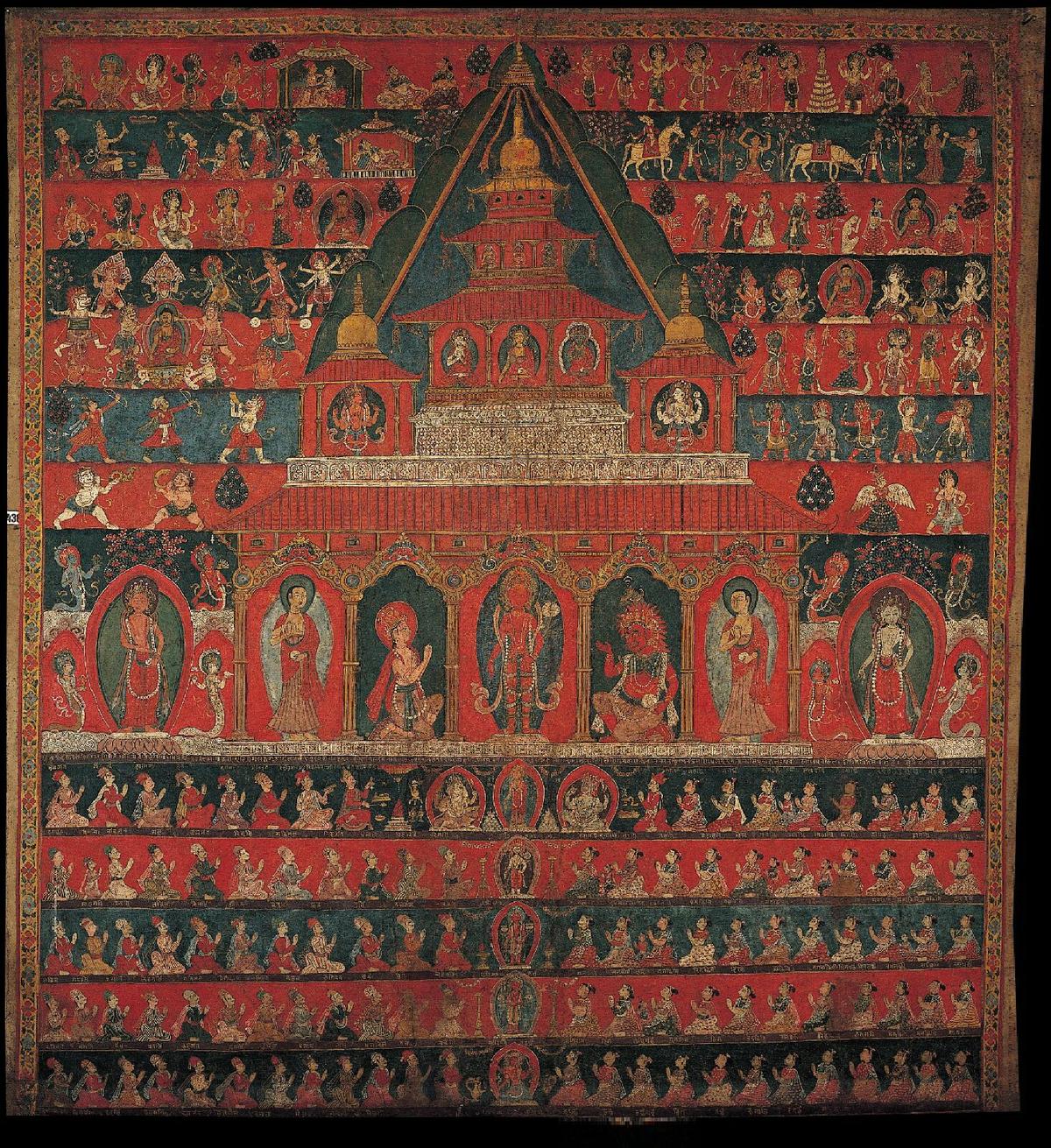 Rato Machhendranath; Medium: Religious Complexity on Cloth
